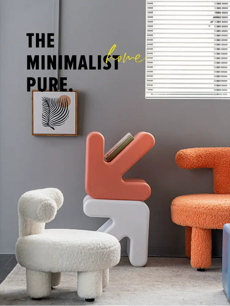 ABOUT WHITE Yamaguchi Charming Minimalist Plastic Stool from ABOUT WHITE