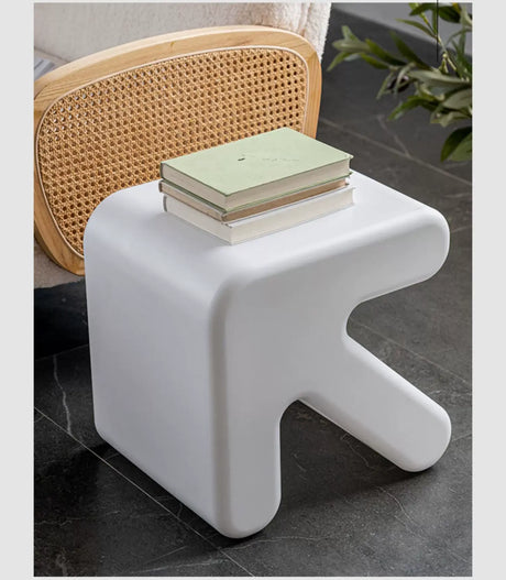 ABOUT WHITE Yamaguchi Charming Minimalist Plastic Stool from ABOUT WHITE