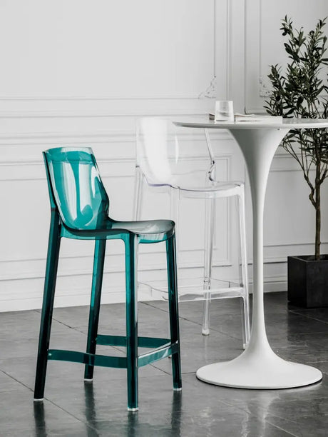 ABOUT WHITE Yamanashi Sleek Transparent Bar Chair from ABOUT WHITE