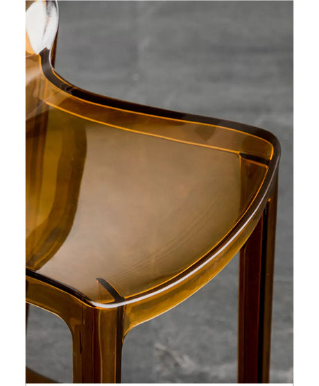ABOUT WHITE Yamanashi Sleek Transparent Bar Chair from ABOUT WHITE