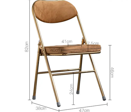 ABOUT WHITE Yasmin Sleek Modern Folding Chair from ABOUT WHITE