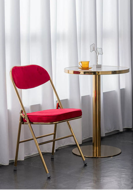 ABOUT WHITE Yasmin Sleek Modern Folding Chair from ABOUT WHITE