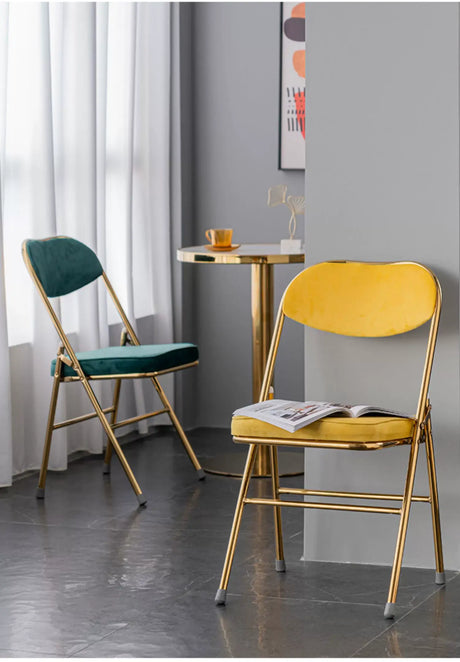 ABOUT WHITE Yasmin Sleek Modern Folding Chair from ABOUT WHITE