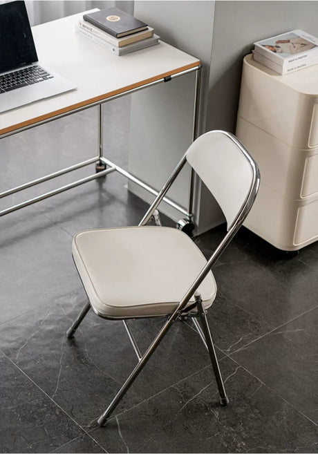 ABOUT WHITE Yasmin Sleek Modern Folding Chair from ABOUT WHITE