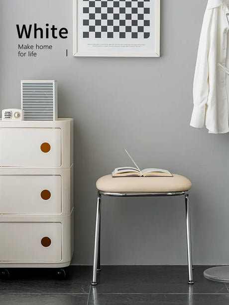 ABOUT WHITE Yensu Minimalist Nordic Shoe Stool from ABOUT WHITE