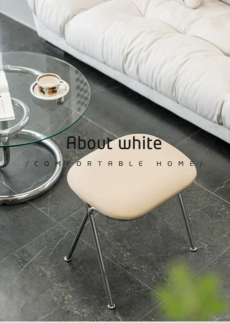 ABOUT WHITE Yensu Minimalist Nordic Shoe Stool from ABOUT WHITE
