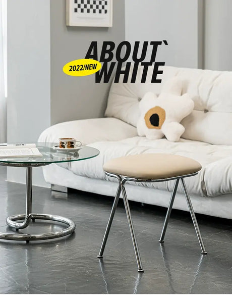 ABOUT WHITE Yensu Minimalist Nordic Shoe Stool from ABOUT WHITE