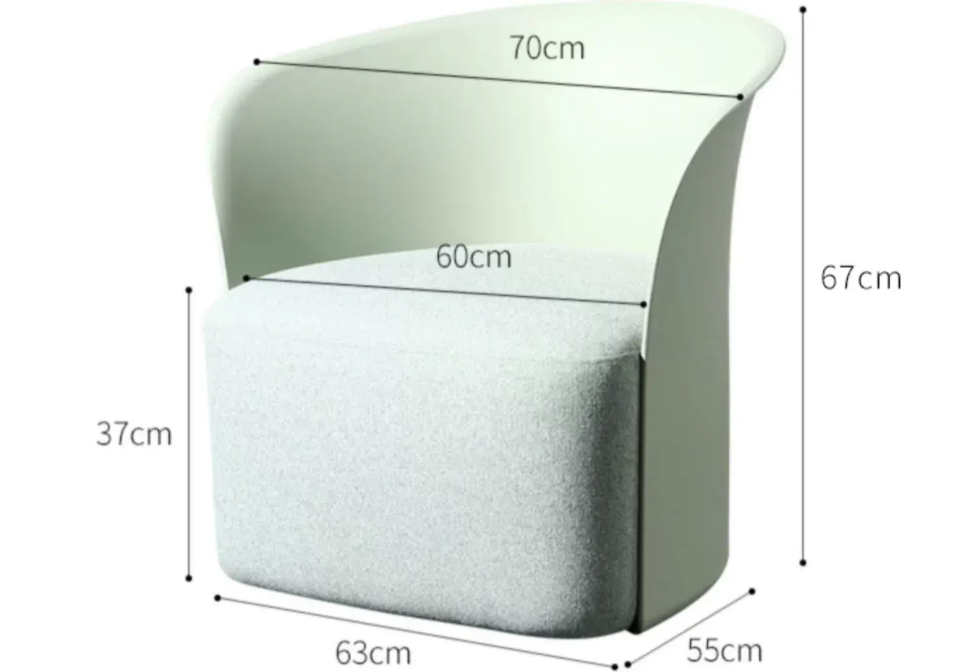 ABOUT WHITE Yuzuki Modern Minimalist Leisure Cloth from ABOUT WHITE