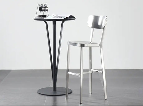 ABOUT WHITE Yuzuki Modern Stainless Steel Bar Chair from ABOUT WHITE
