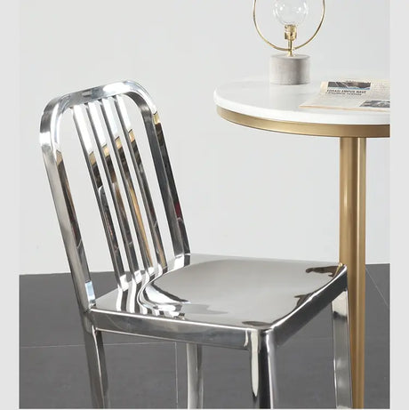 ABOUT WHITE Yuzuki Modern Stainless Steel Bar Chair from ABOUT WHITE
