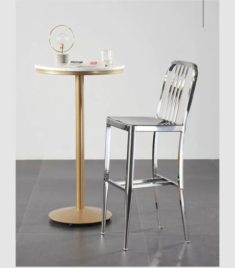 ABOUT WHITE Yuzuki Modern Stainless Steel Bar Chair from ABOUT WHITE