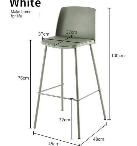 ABOUT WHITE Zhenhua Minimalist Modern Bar Stool from ABOUT WHITE