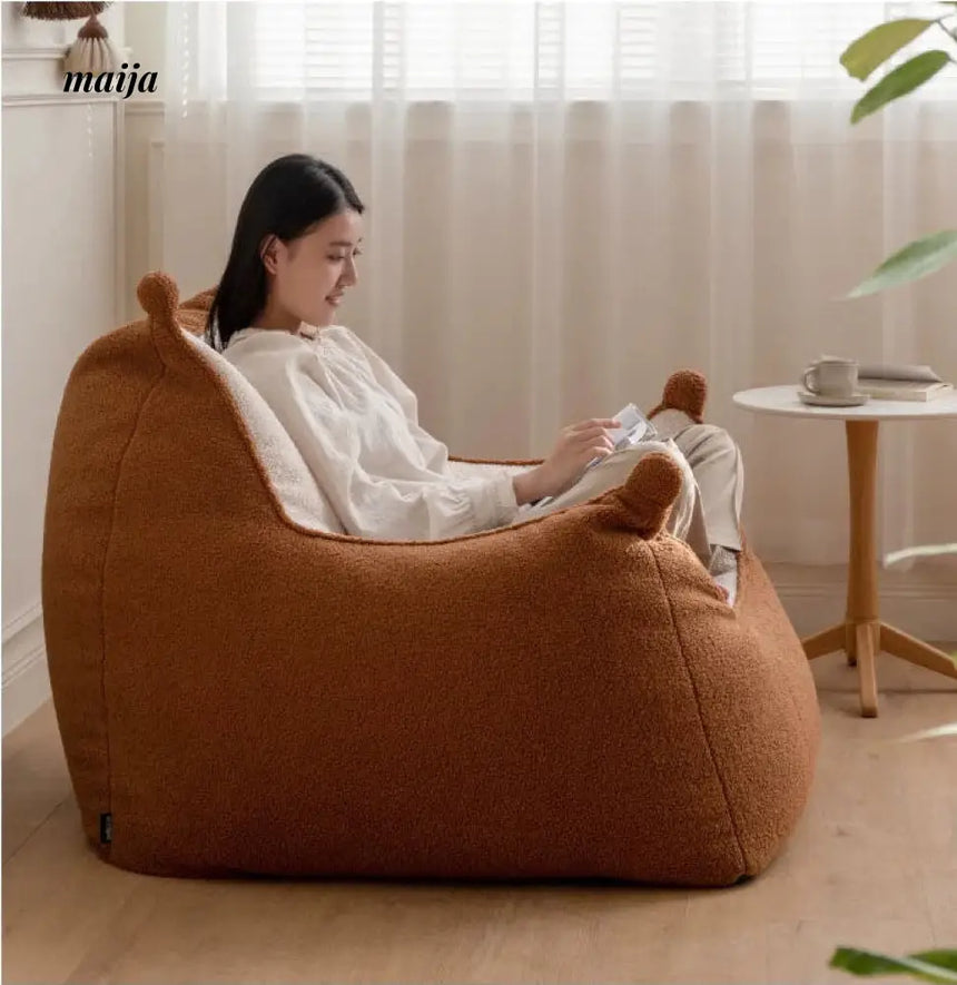Avoca Fluffy Lounge Chair from Genji Muyu