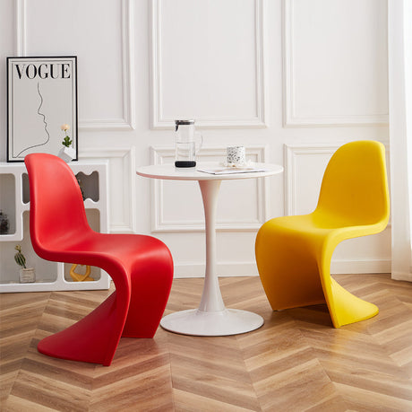 A&D Bartholomew Chic Stacking Plastic Dining Chair from A&D