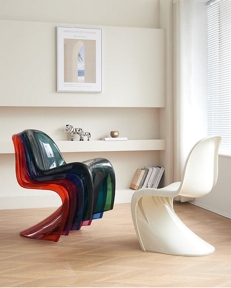 A&D Bartholomew Chic Stacking Plastic Dining Chair from A&D