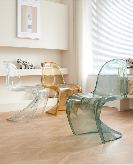 A&D Bartholomew Chic Stacking Plastic Dining Chair from A&D