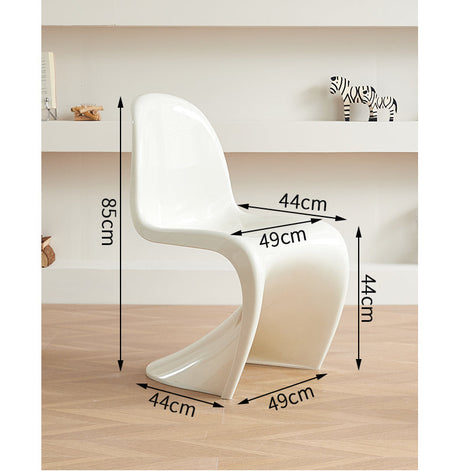 A&D Bartholomew Chic Stacking Plastic Dining Chair from A&D