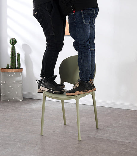 A&D Callidora Minimalist Durable Plastic Dining Chair from A&D