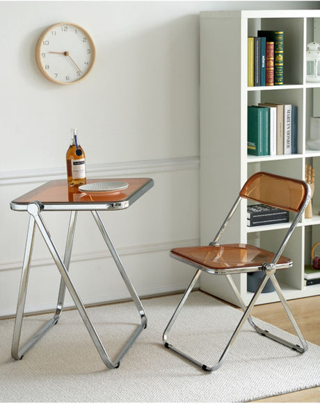 A&D Isadora Transparent Versatile Folding Table Set from A&D