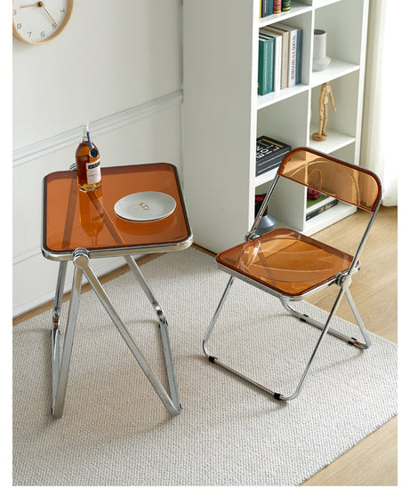 A&D Isadora Transparent Versatile Folding Table Set from A&D