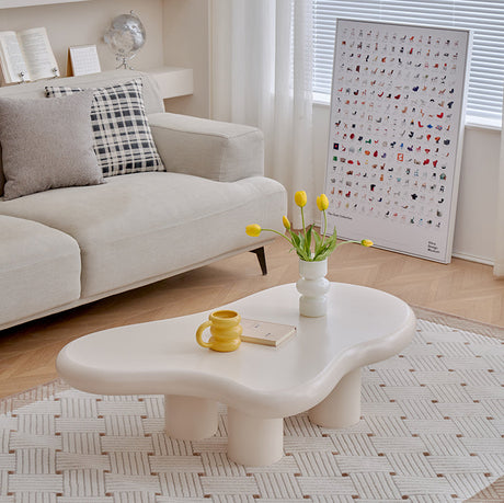A&D Juniper Creamy Modern Coffee Table from A&D