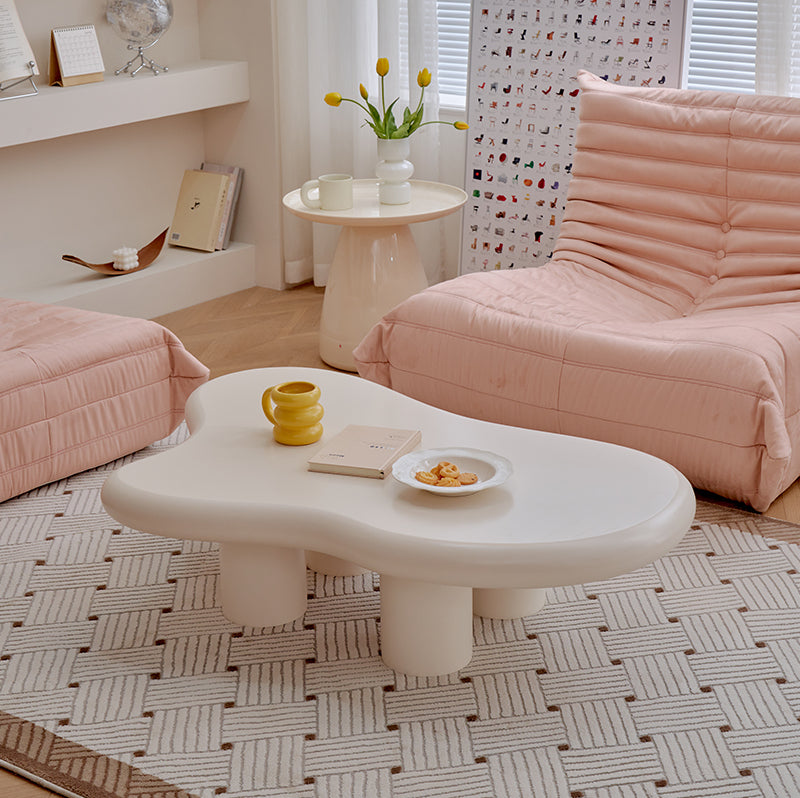 A&D Juniper Creamy Modern Coffee Table from A&D