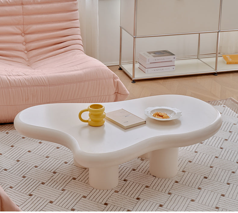 A&D Juniper Creamy Modern Coffee Table from A&D