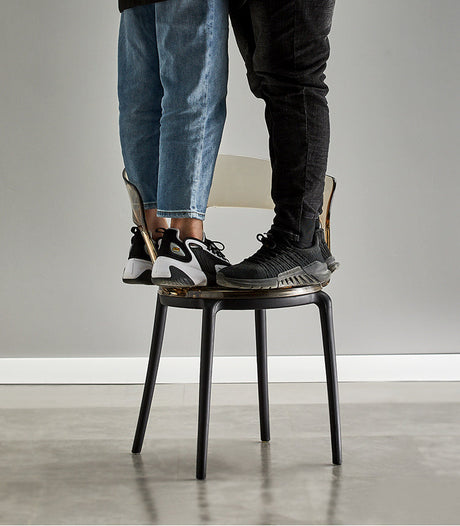 A&D Kastrup Sleek Modern Coffee Highchair from A&D