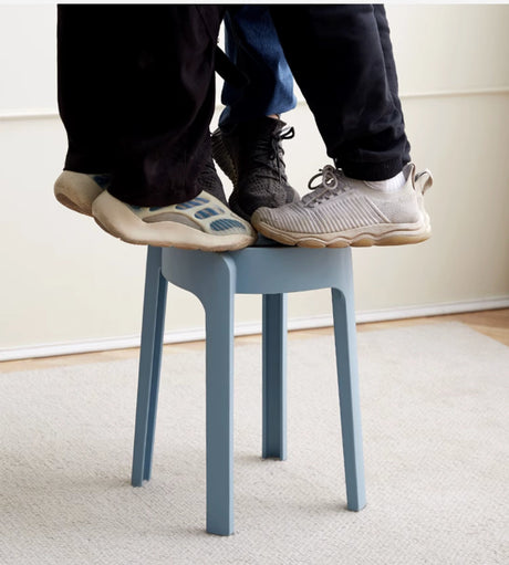 A&D Leonardo Stackable Thick Circular Modern Plastic Stool from A&D