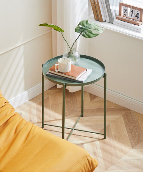 A&D Lysander Minimalist Wrought Iron Coffee Table from A&D