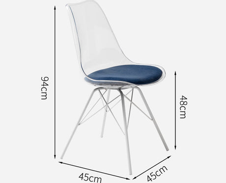 A&D Lysander Stylish Acrylic High Chair from A&D