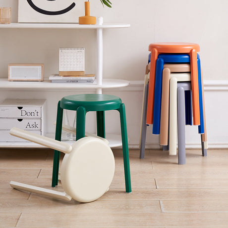 A&D Marcellus Durable Modern Round Stool from A&D