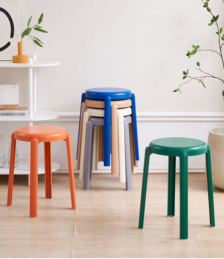 A&D Marcellus Durable Modern Round Stool from A&D