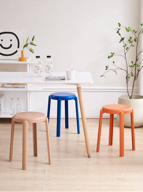 A&D Marcellus Durable Modern Round Stool from A&D