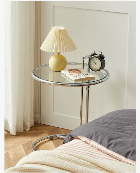 A&D Mariposa Sleek Modern Round Coffee Table from A&D