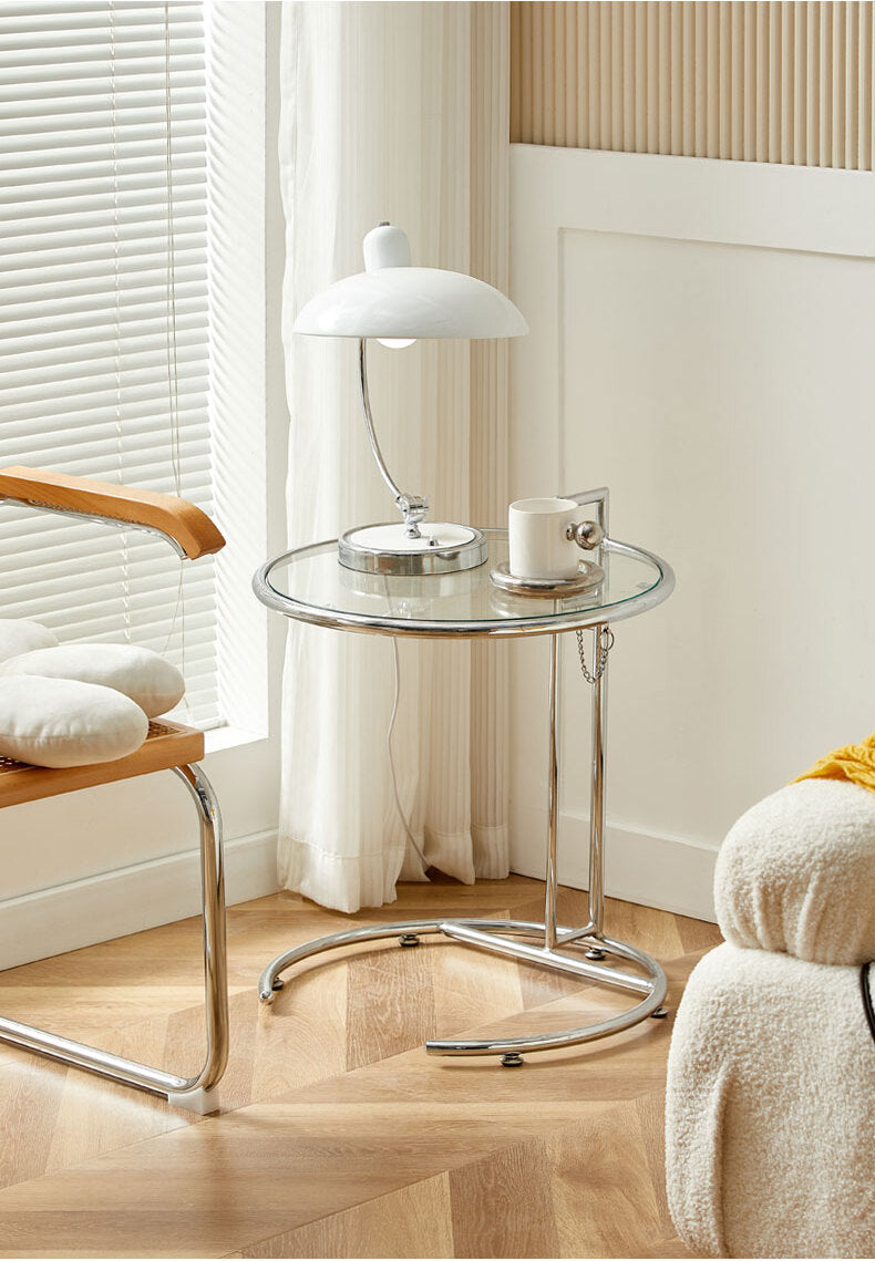 A&D Mariposa Sleek Modern Round Coffee Table from A&D