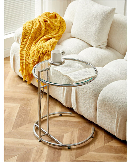 A&D Mariposa Sleek Modern Round Coffee Table from A&D