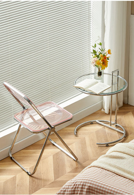A&D Mariposa Sleek Modern Round Coffee Table from A&D