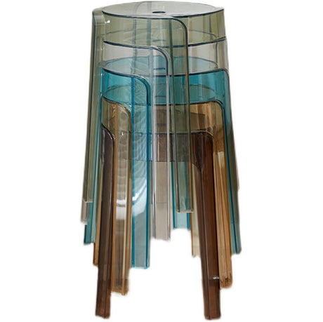 A&D Mariposa Sleek Transparent Stackable Stool from A&D