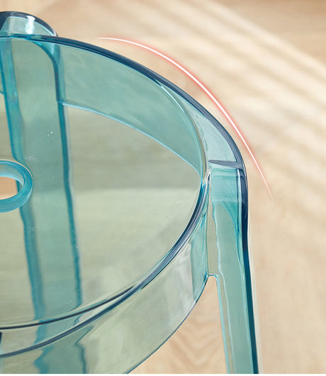 A&D Mariposa Sleek Transparent Stackable Stool from A&D