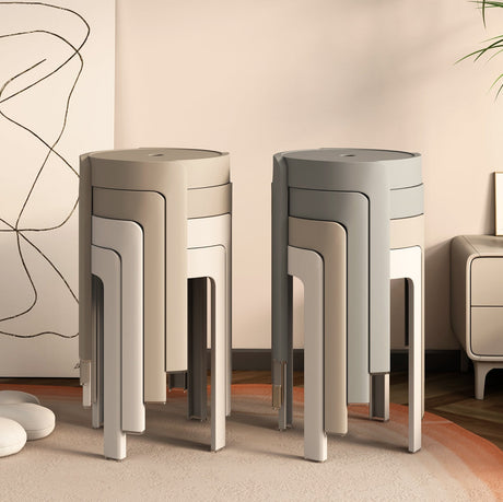 A&D Marisol Stylish Stackable Round Stool from A&D