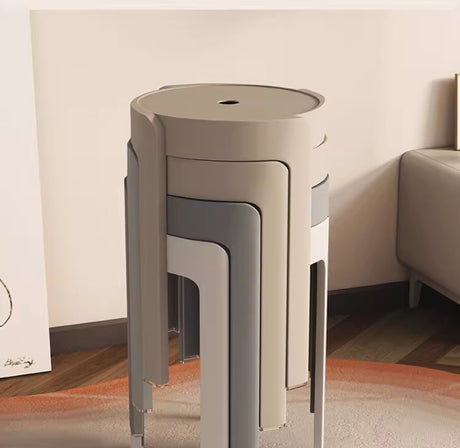 A&D Marisol Stylish Stackable Round Stool from A&D