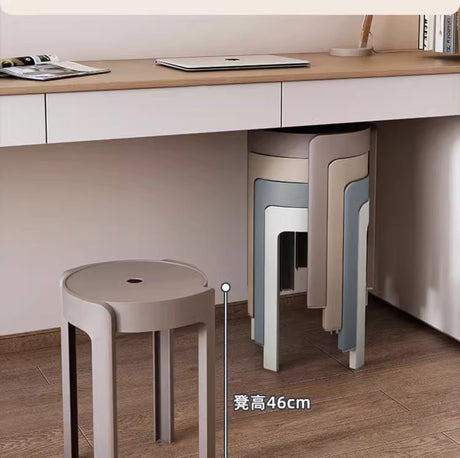 A&D Marisol Stylish Stackable Round Stool from A&D