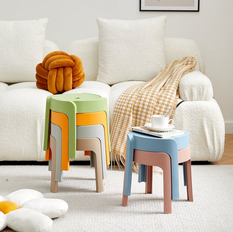 A&D Nyamira Thickened Stackable Round Stool from A&D