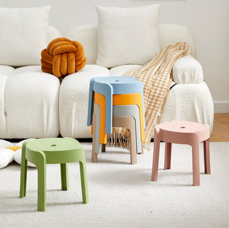A&D Nyamira Thickened Stackable Round Stool from A&D