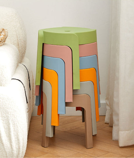 A&D Nyamira Thickened Stackable Round Stool from A&D