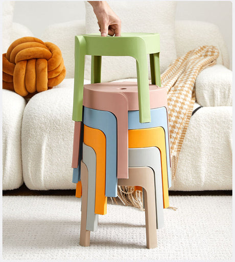 A&D Nyamira Thickened Stackable Round Stool from A&D