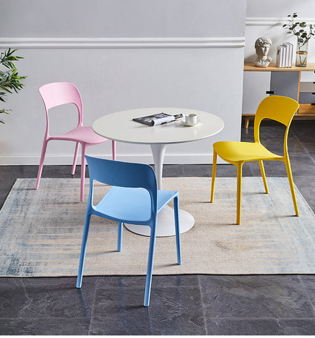 A&D Penelope Sleek Scandinavian Plastic High Chair from A&D