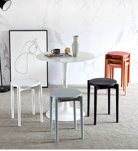 A&D Ramires Chic Nordic Living Room Stool from A&D