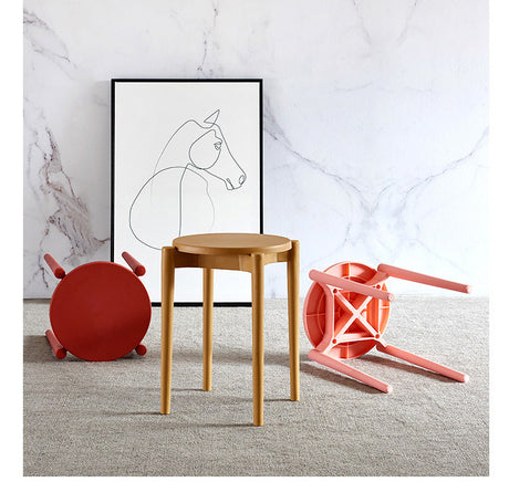 A&D Ramires Chic Nordic Living Room Stool from A&D